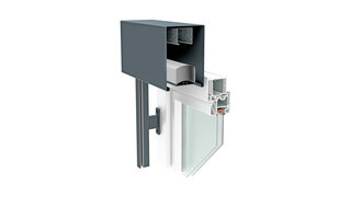 Querschnitt RAFF A Blende mit Lamelle 80R
