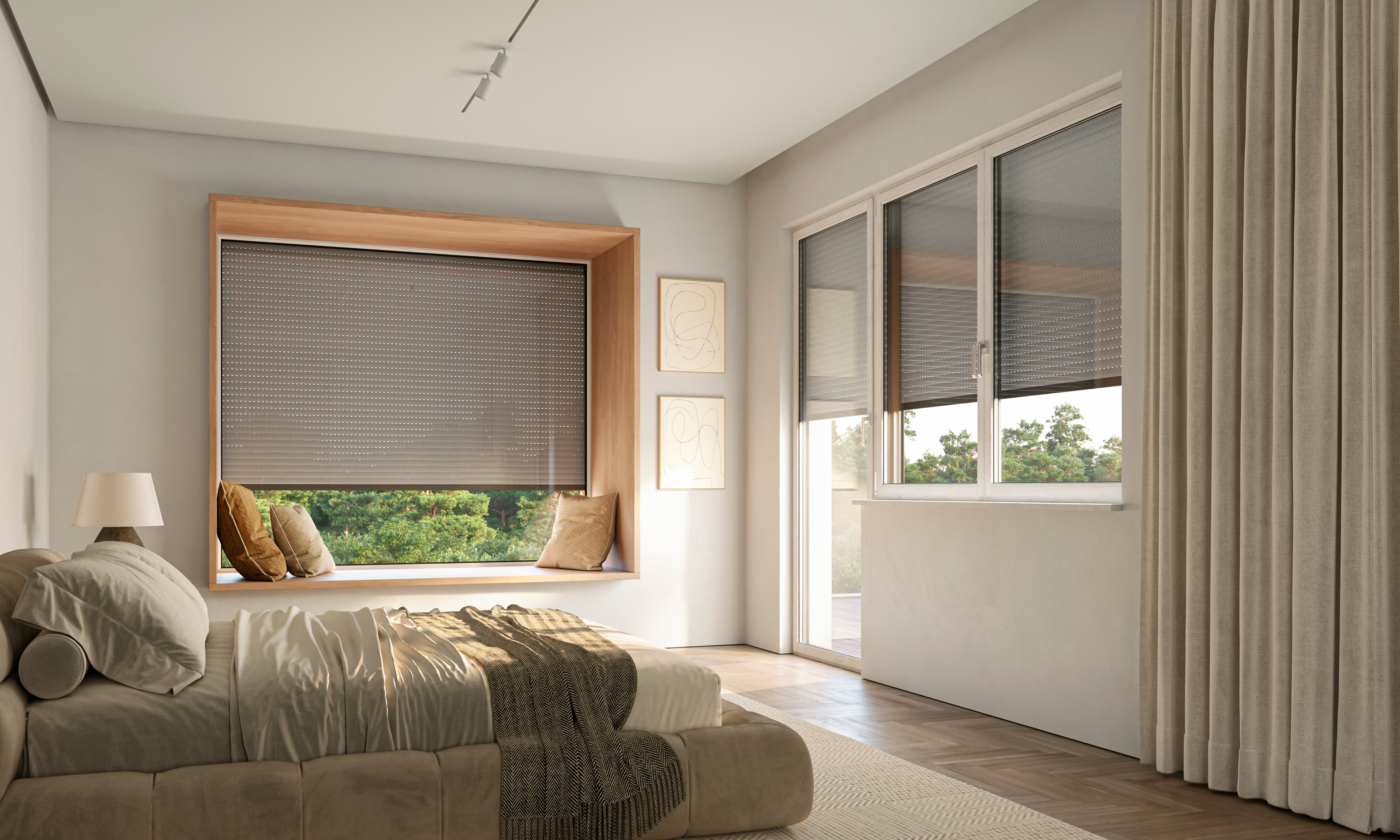 Rendering Rollladen Schlafzimmer