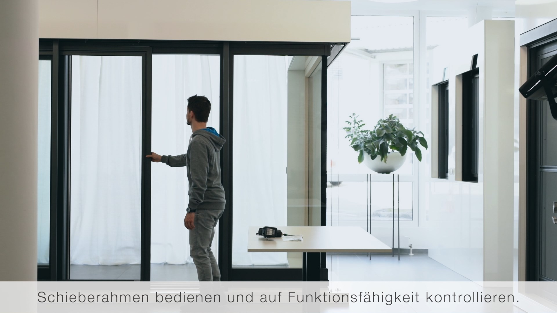 Montage IGI Schieberahmen