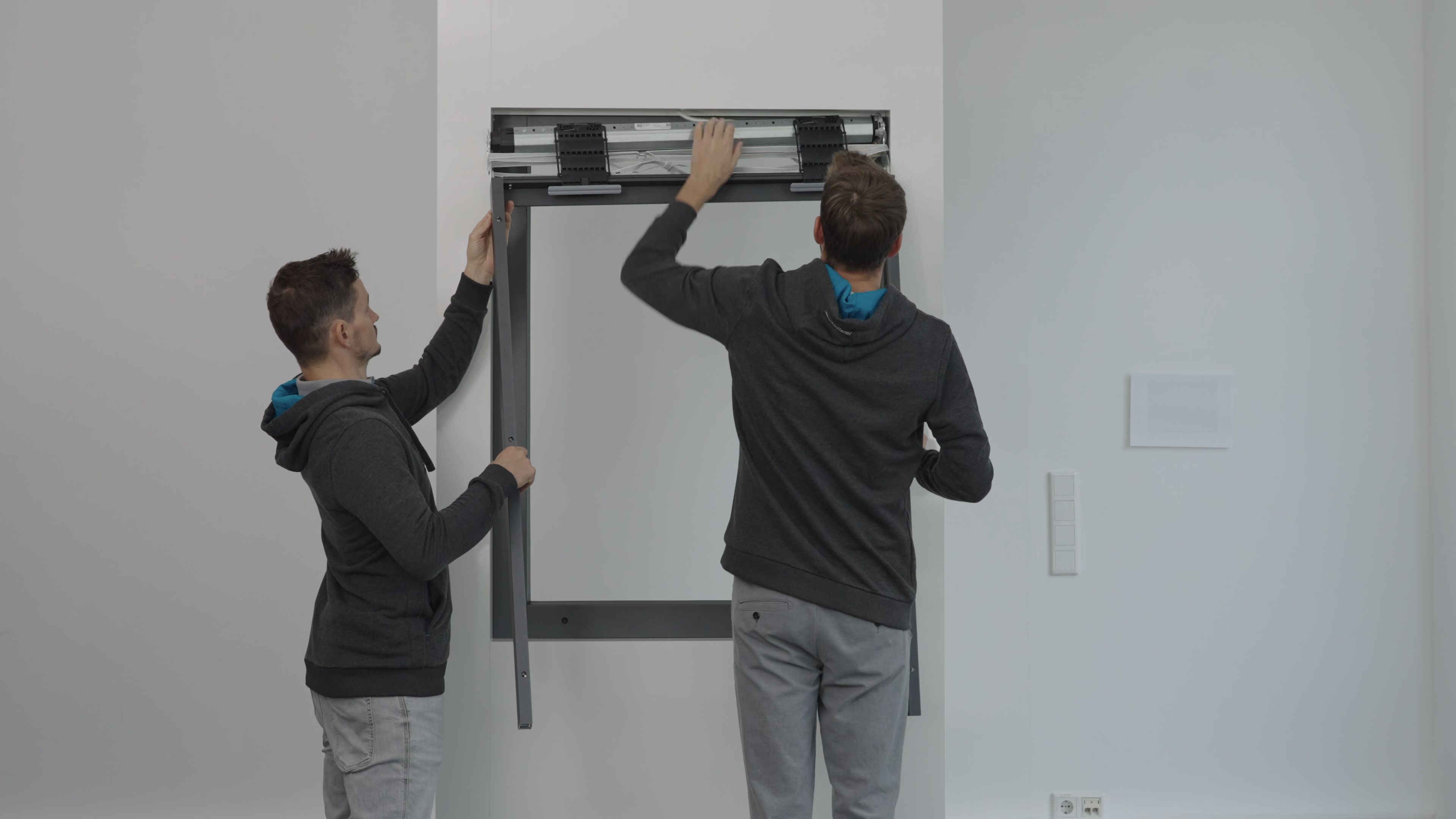 Montage Roll S Schacht ohne Behang